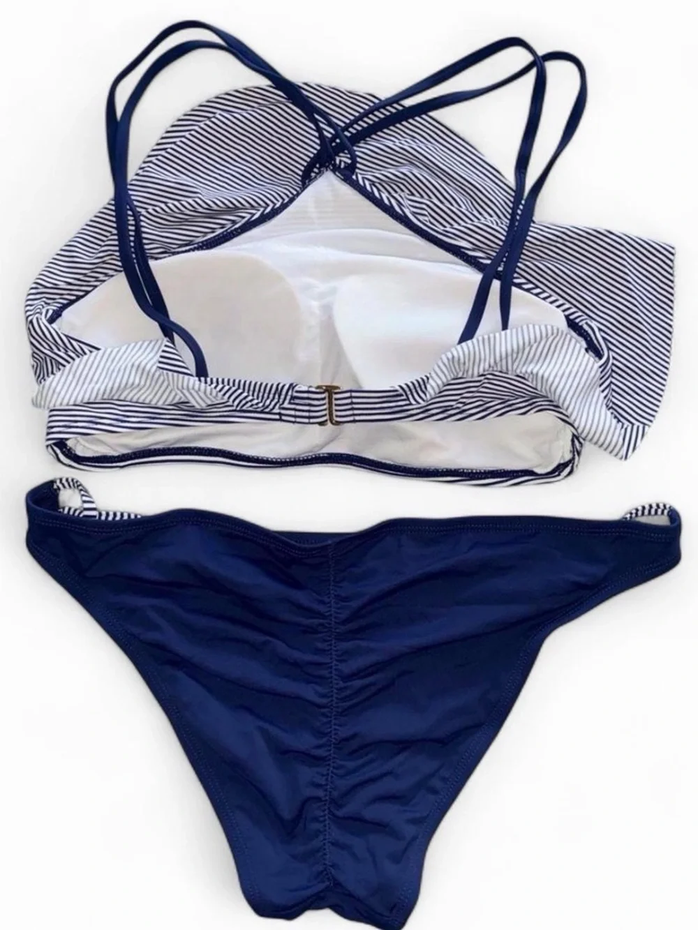Arizona Love Navy and White Striped Bikini Set
